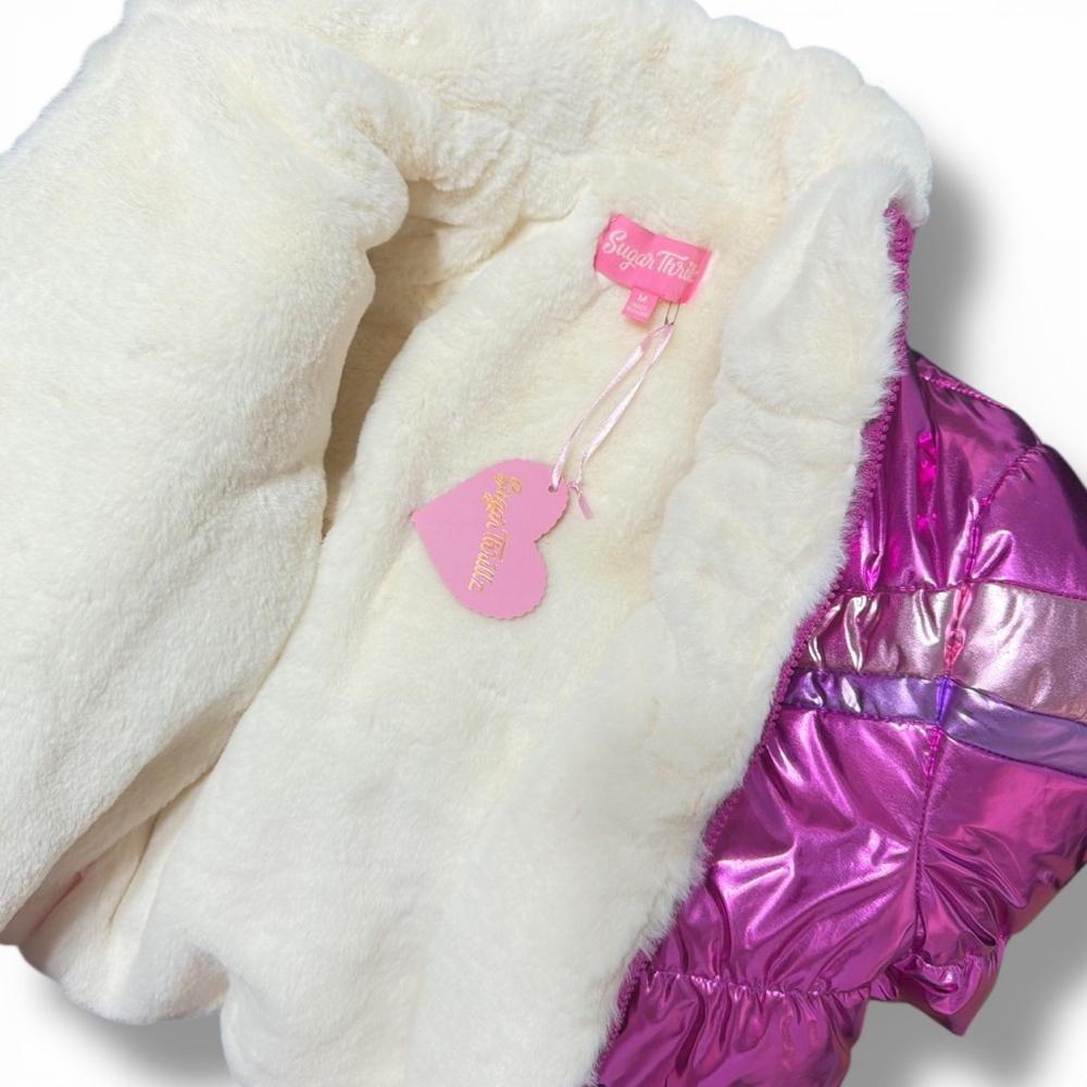 Sugar Thrillz Polar Pixie Pink Purple Puffer Jacket (M) & Skirt! (S) - Picture 10 of 13